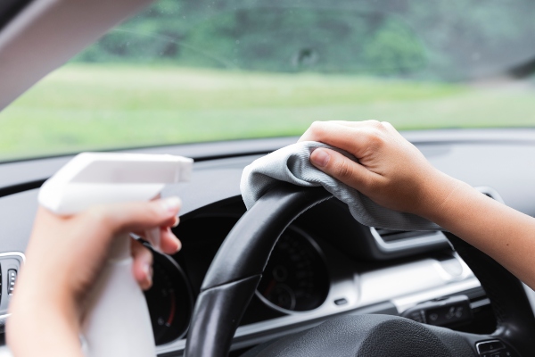 Limpieza de volante