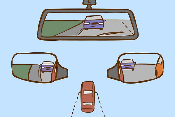 cómo ajustar los espejos del auto de forma apropiada